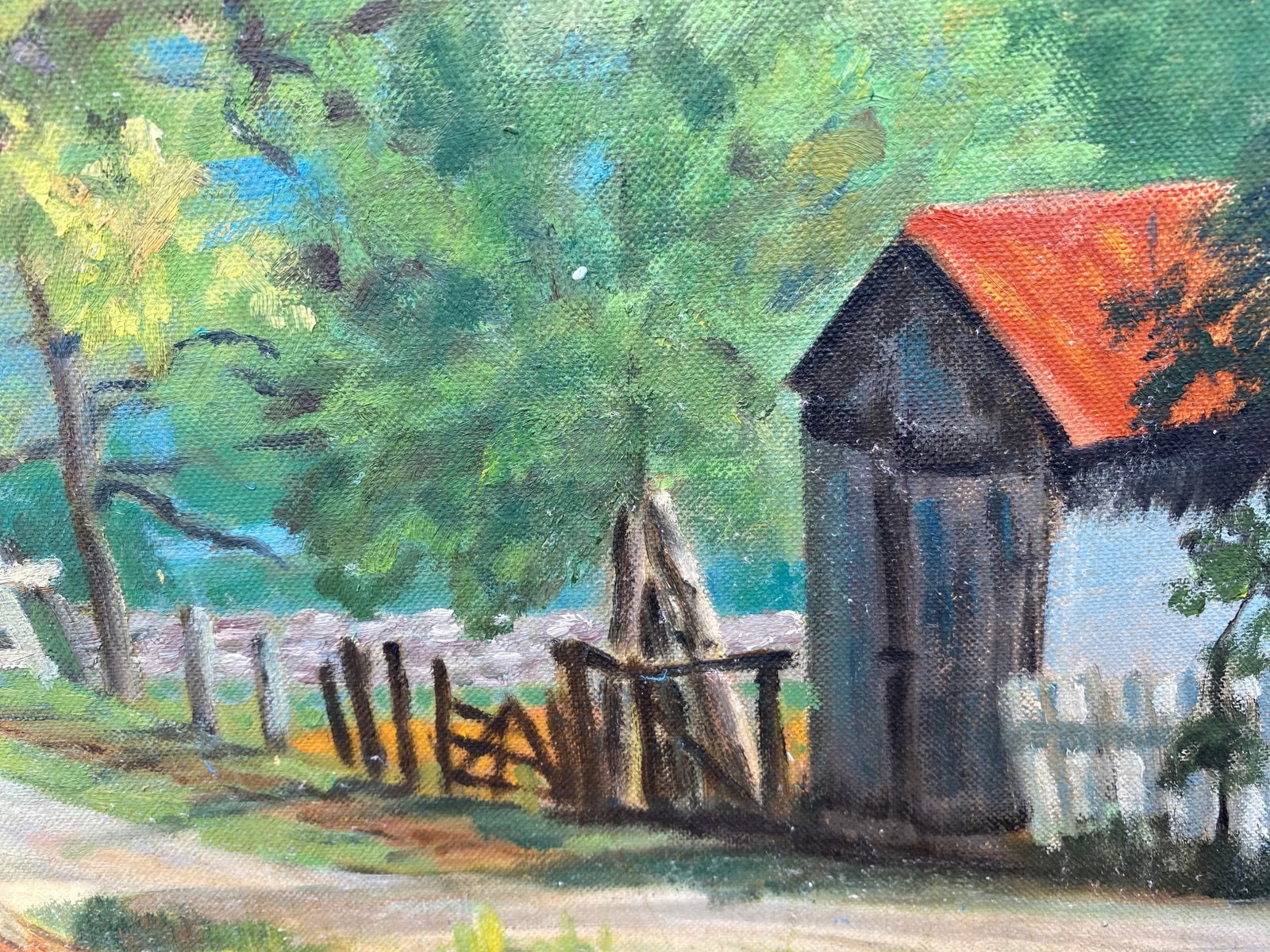 Mid 20th Century California Landscape Oil Painting by Edna Jones, Framed - 4