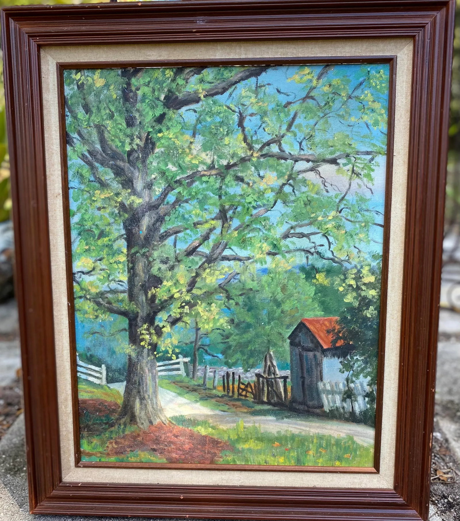 Mid 20th Century California Landscape Oil Painting by Edna Jones, Framed - 8