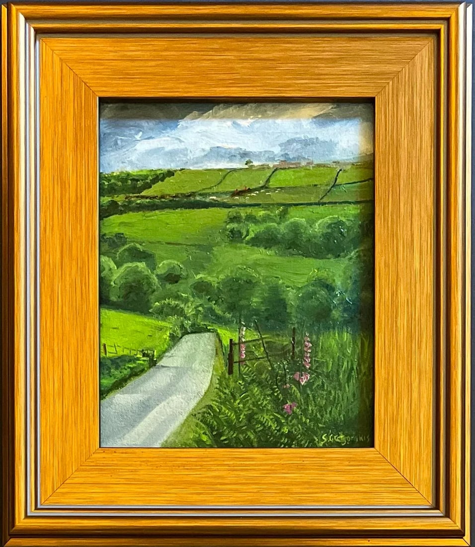 Oil Painting of a Fox Hunting Scene by Satori Gregorakis. - 3
