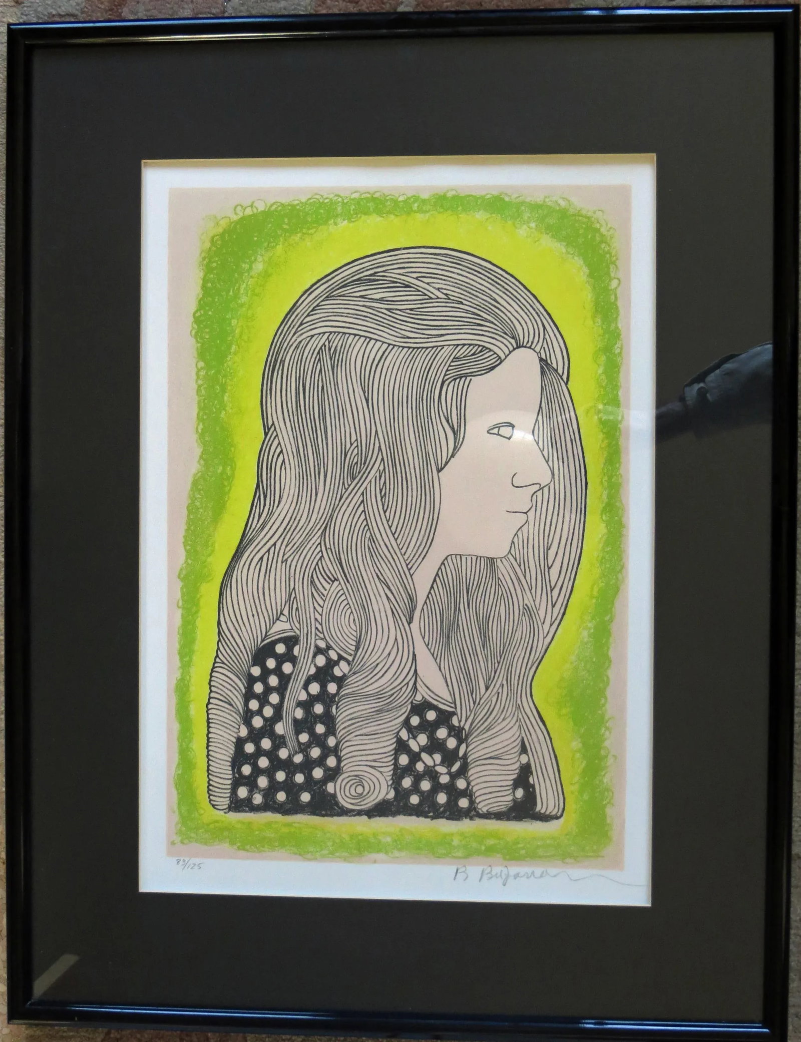 1970s "Laura" Figurative Lithograph by Beniamino Bufano, Framed - 6