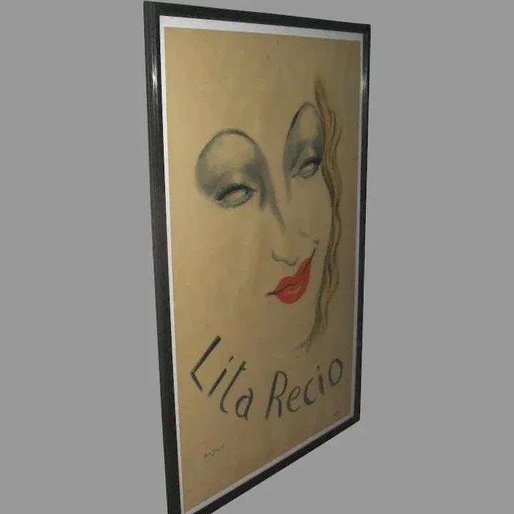 1940s Lita Recio by Jean Karquel Poster, Framed - 3
