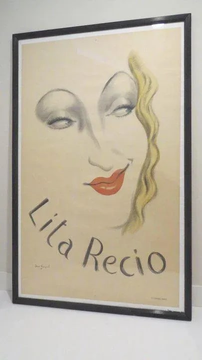 1940s Lita Recio by Jean Karquel Poster, Framed - 4