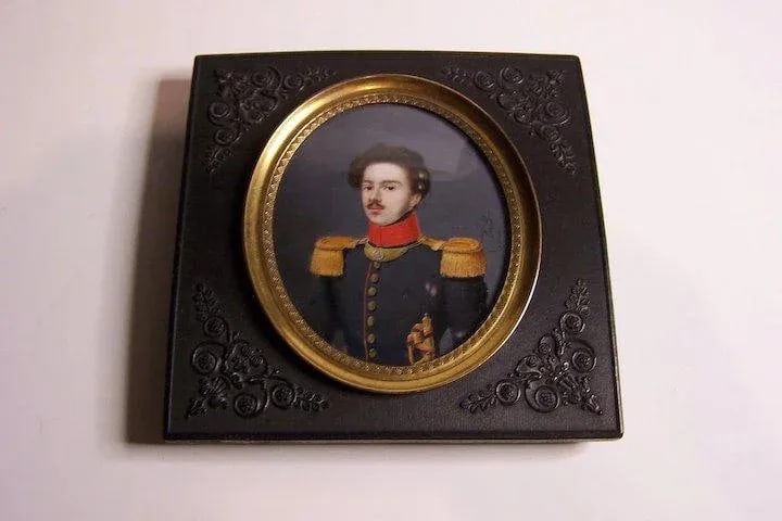Mid 19th Century Miniature Military Portrait by Joseph-Philippe Oorloft, Framed - 4