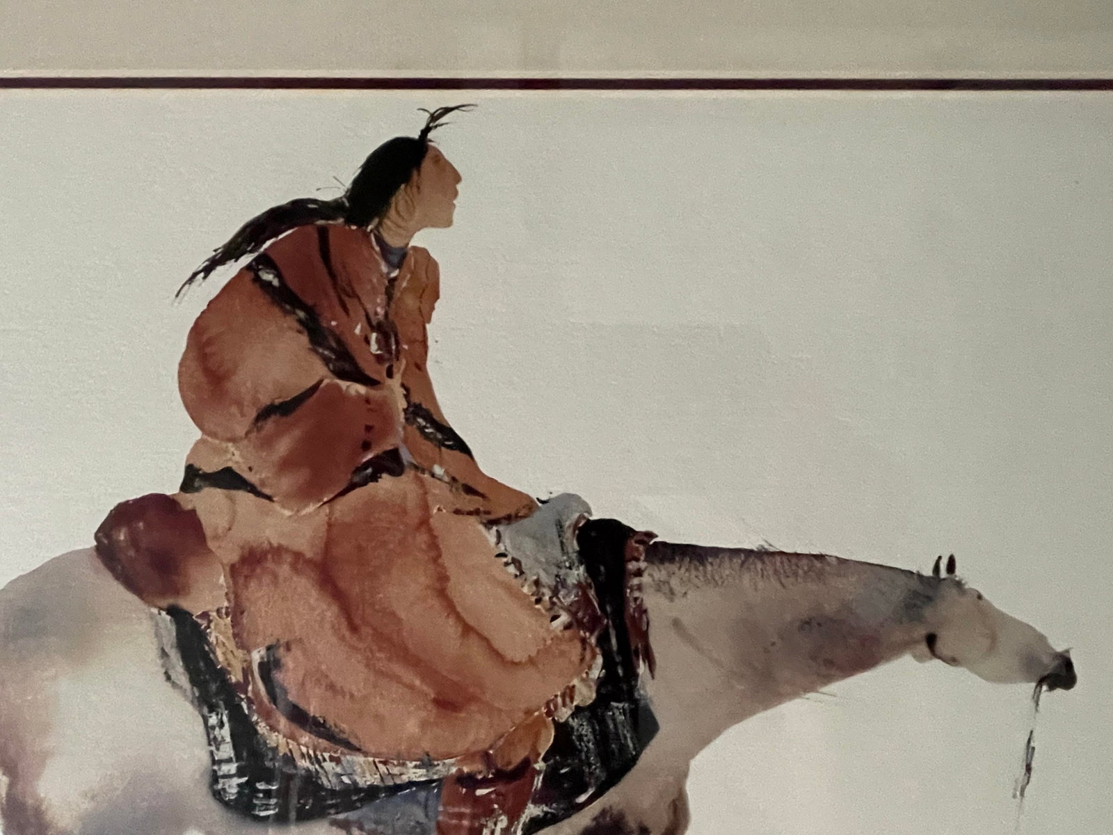 1990s Carol Grigg Native American Watercolor Lithograph Prints - Pair - 4