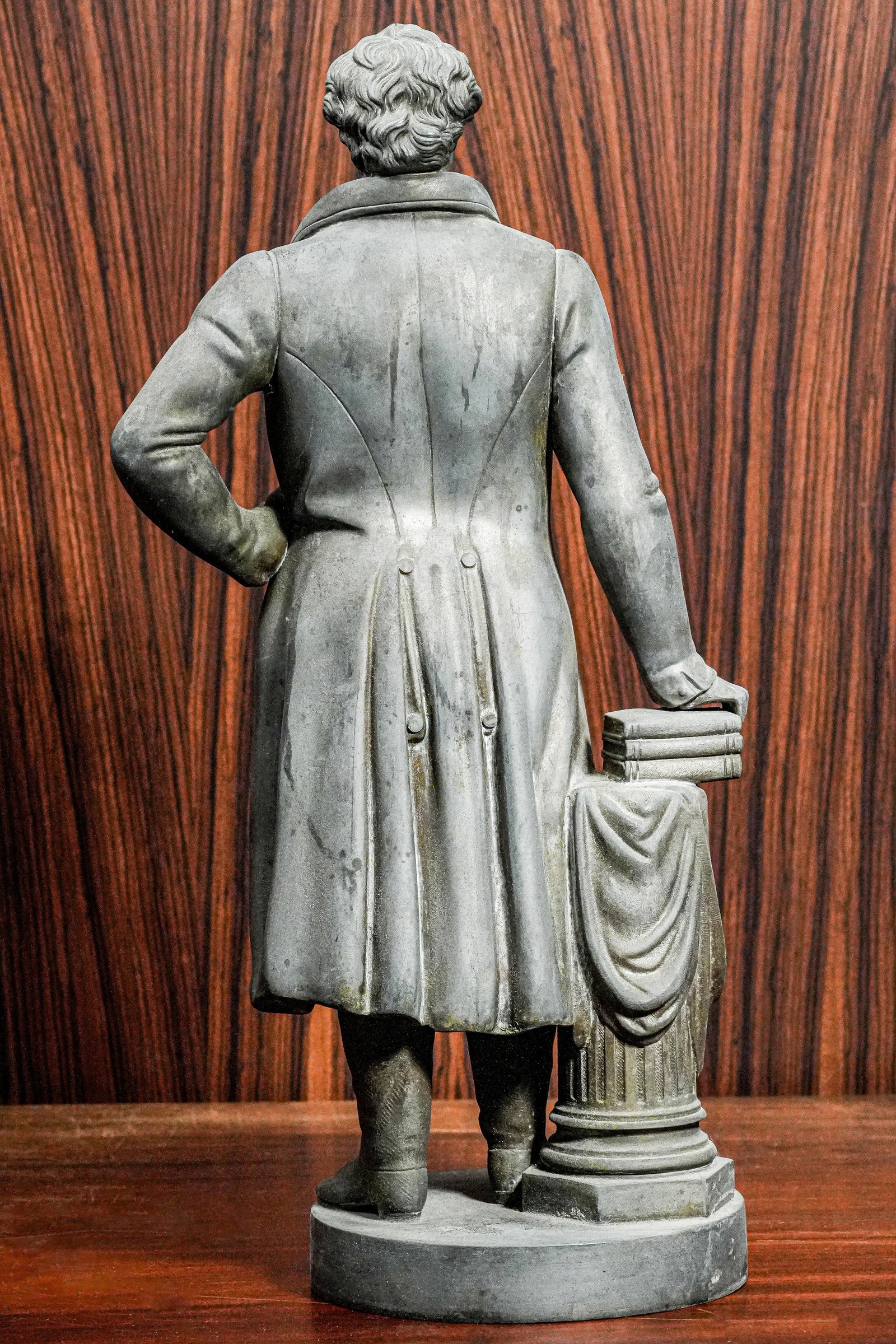 Large Spelter Metal Antique Victorian Statue Sculpture Goethe - 11