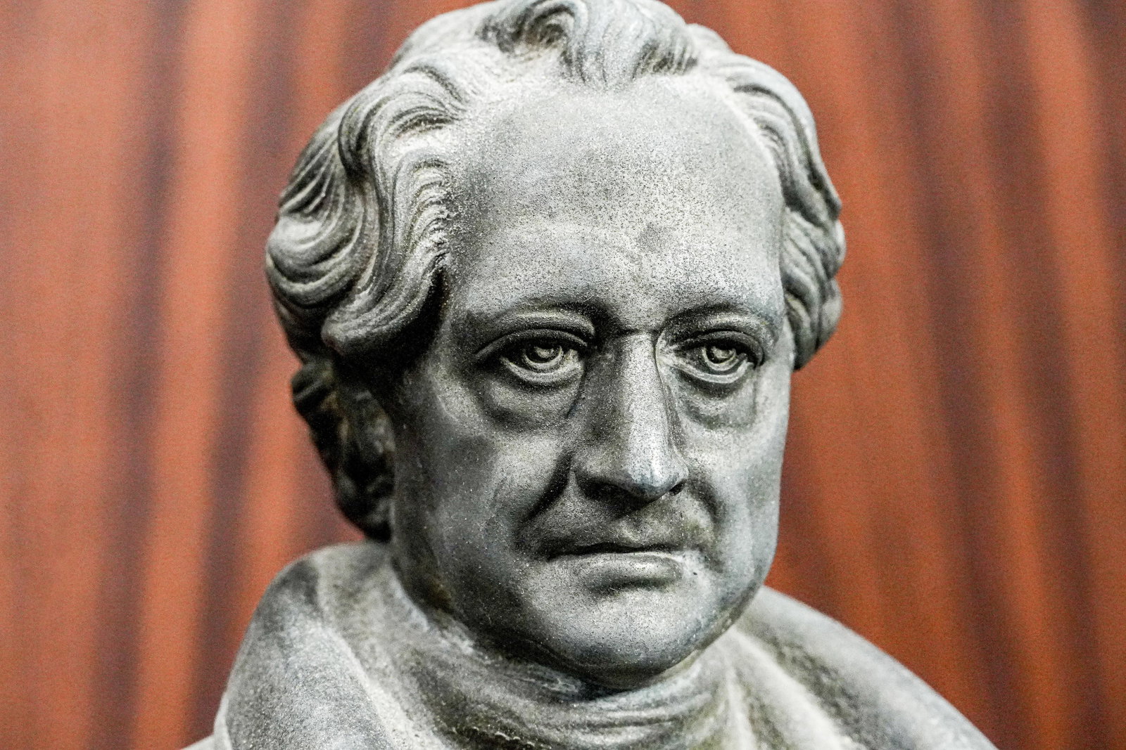 Large Spelter Metal Antique Victorian Statue Sculpture Goethe - 4