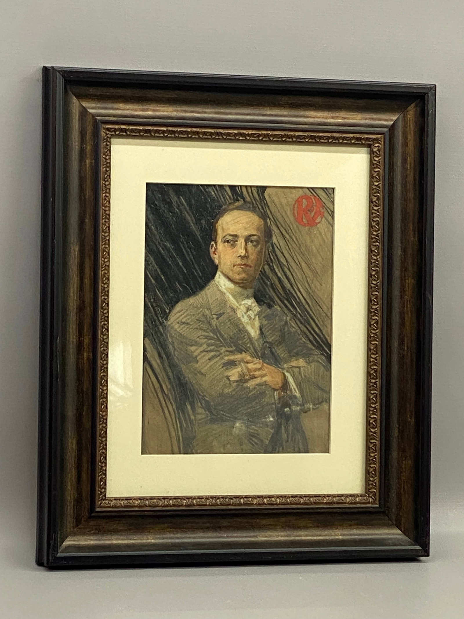 Art Deco Period Illustration of a Man Smoking - 3