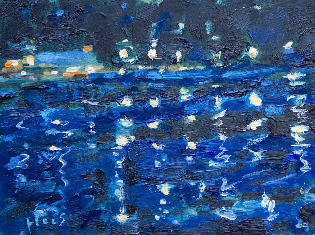 Ivar's at Coulon Park, Expressionist Oil Painting - 4
