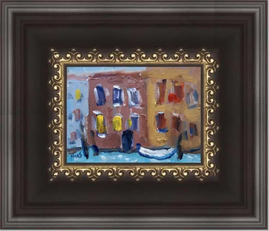 Modern Abstract Landscape Seascape - Venice Oil Painting - 6