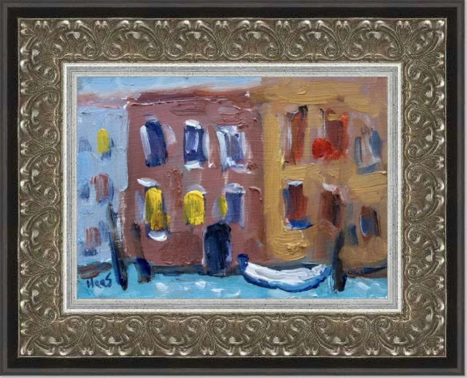 Modern Abstract Landscape Seascape - Venice Oil Painting - 7