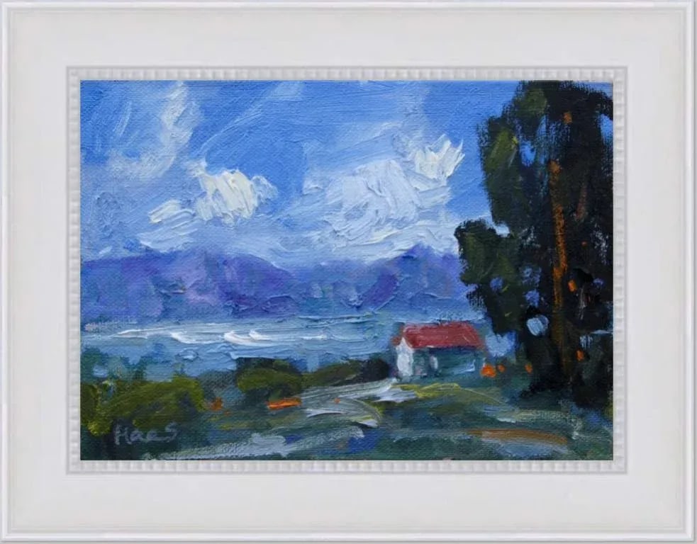 Coastal - Lake Saiko, Japan Oil Painting - 5