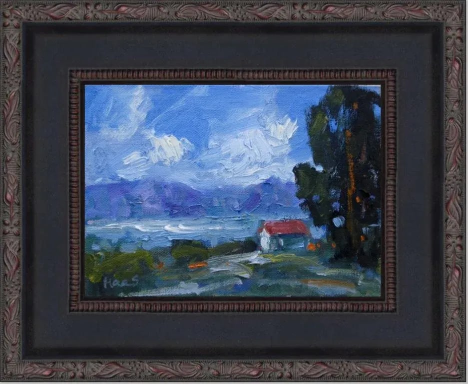 Coastal - Lake Saiko, Japan Oil Painting - 6