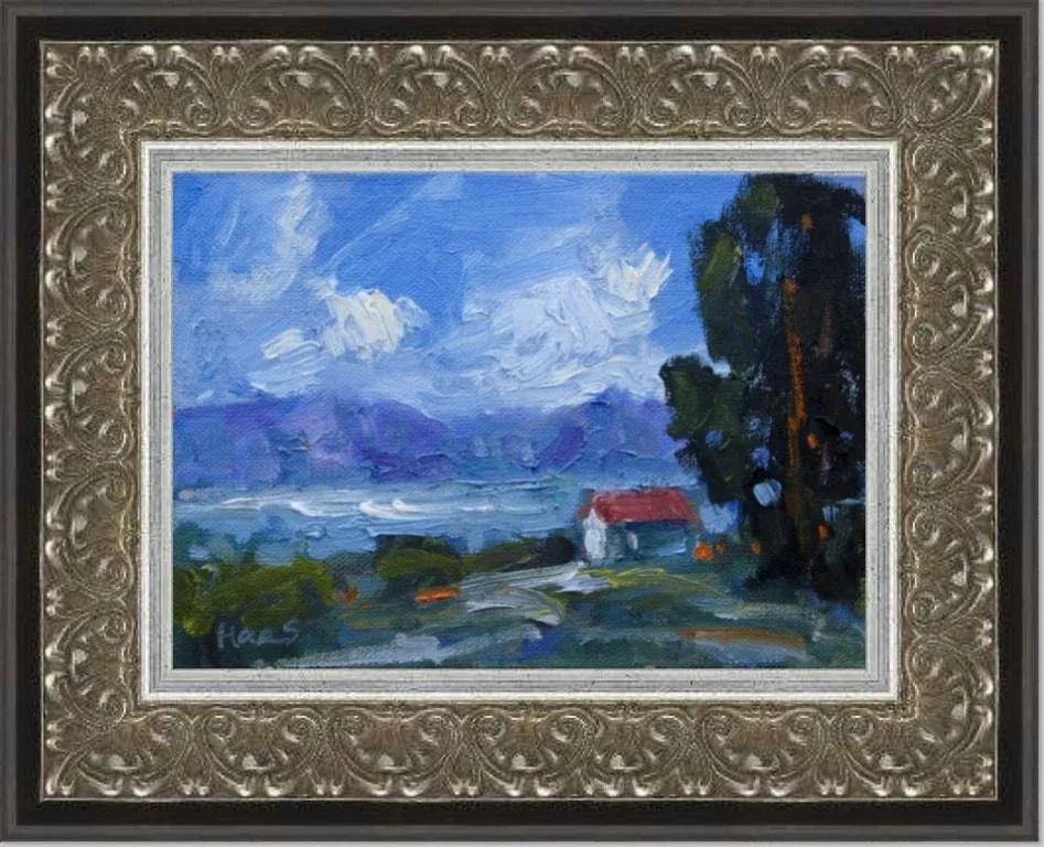Coastal - Lake Saiko, Japan Oil Painting - 7