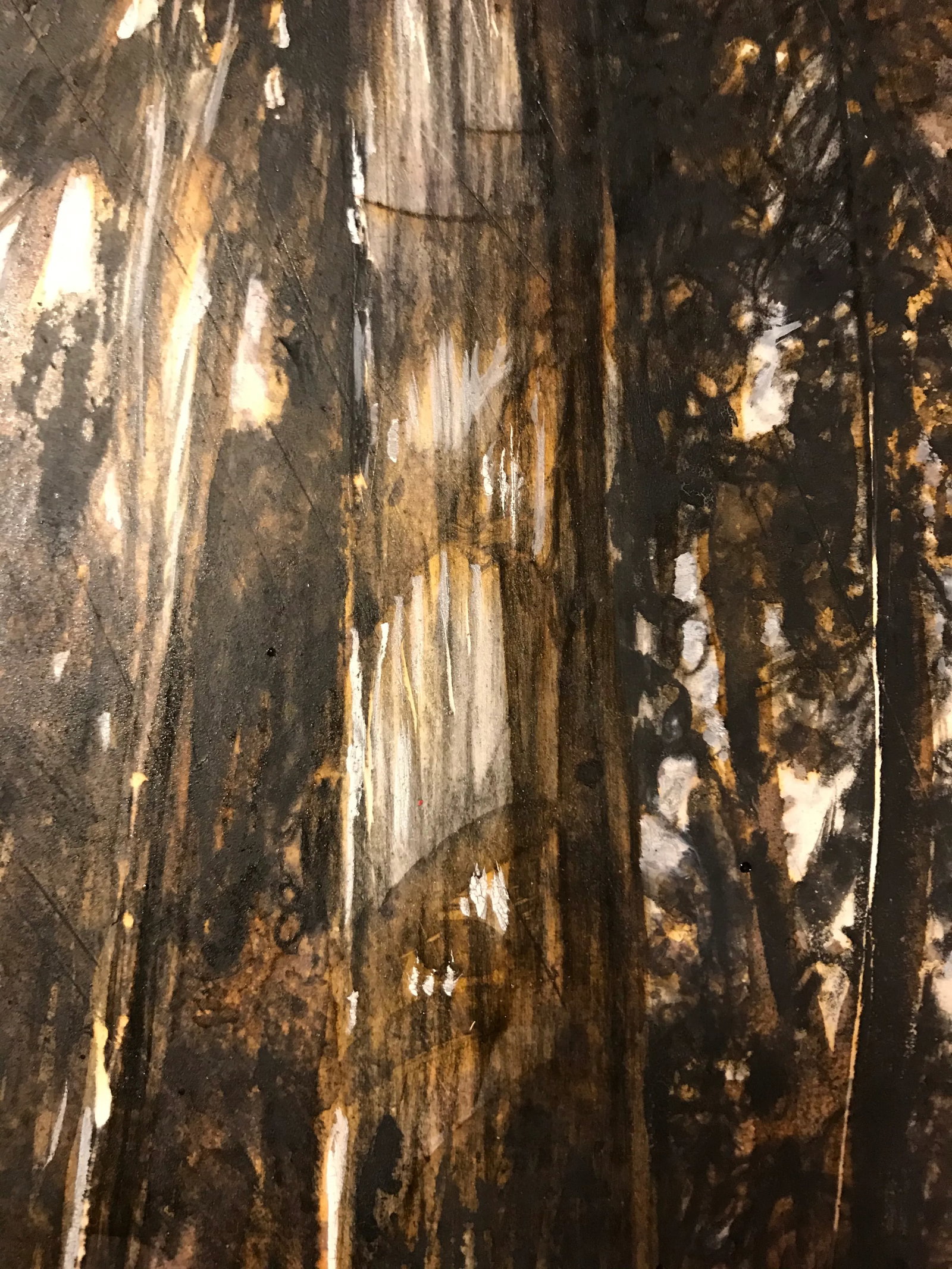 2009 Forest Landscape Tempera Painting on Board, Framed - 5