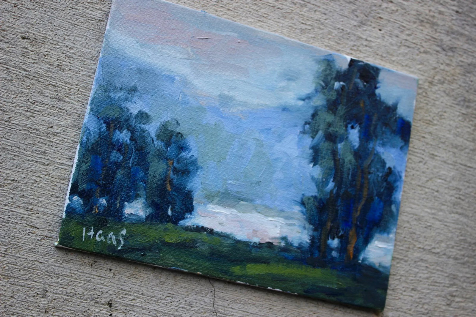 Whitefish Montana, Contemporary Landscape Oil Painting - 2