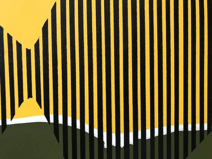 1967 Abstract Limited Edition Lithograph Numbered 18/50 by Don Cameron - 7