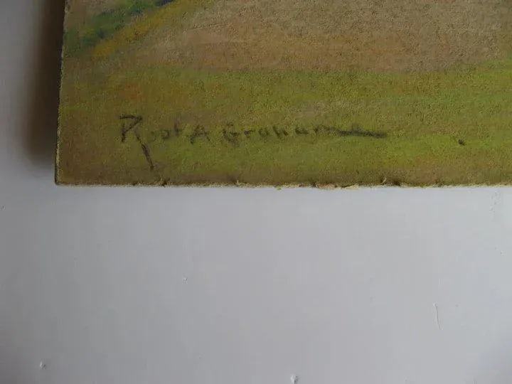 Mid 20th Century Landscape Pastel Drawing by Robert Alexander Graham - 2