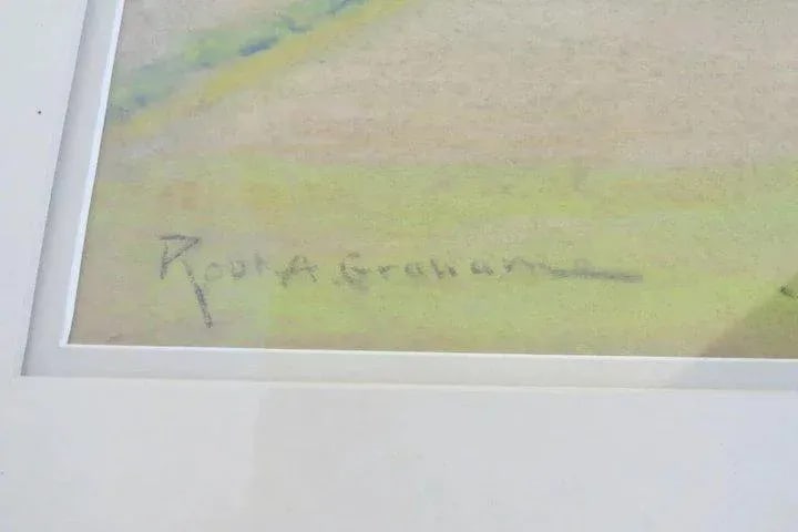 Mid 20th Century Landscape Pastel Drawing by Robert Alexander Graham - 7