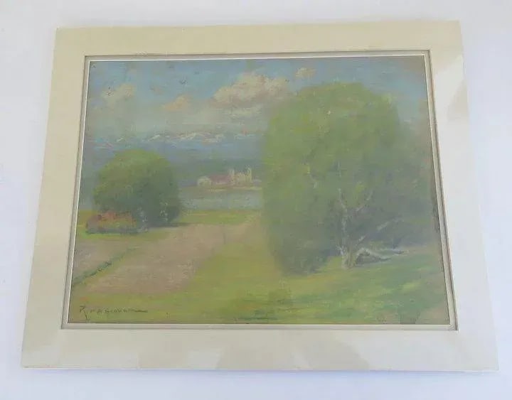 Mid 20th Century Landscape Pastel Drawing by Robert Alexander Graham - 8