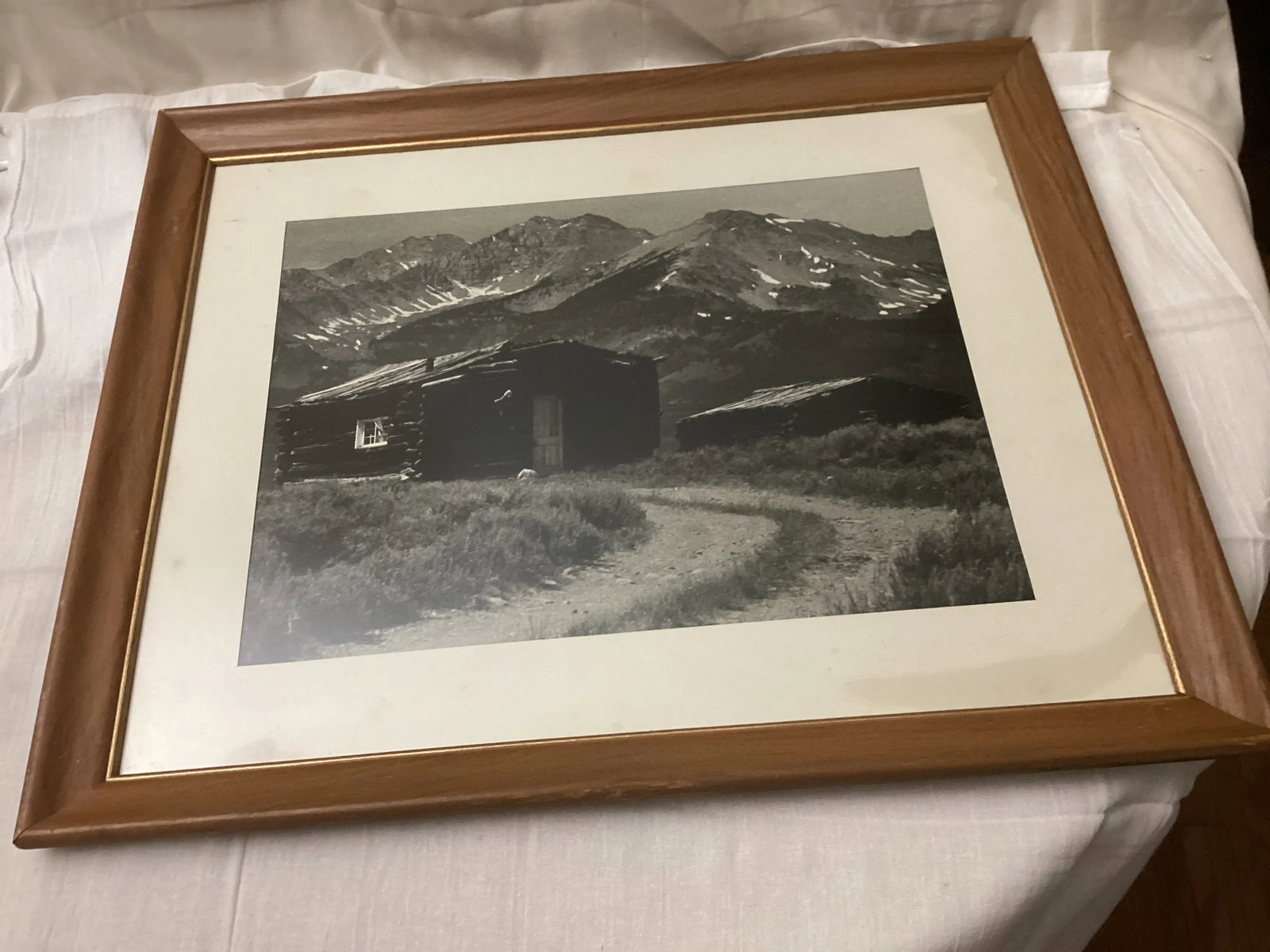 1930's Black and White Photograph of a Cabin in Colorado - 2