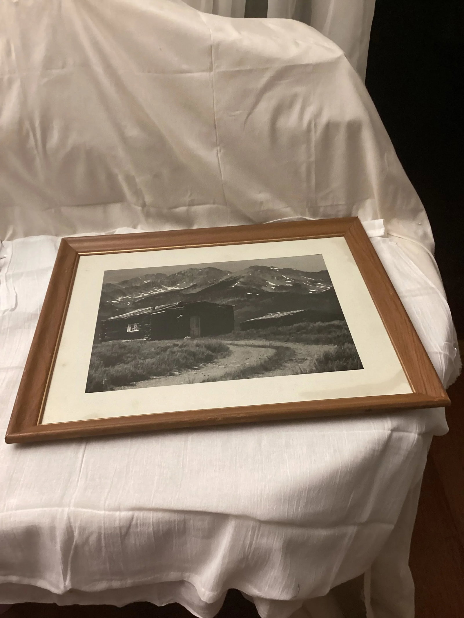 1930's Black and White Photograph of a Cabin in Colorado - 3