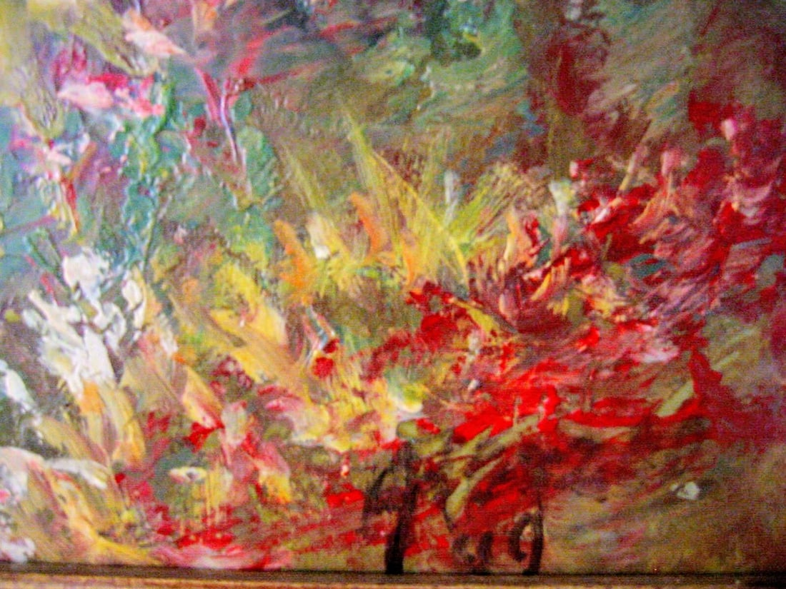 Late 20th Century Continental Landscape Titled Sheppard Signed Oil on Canvas - 4
