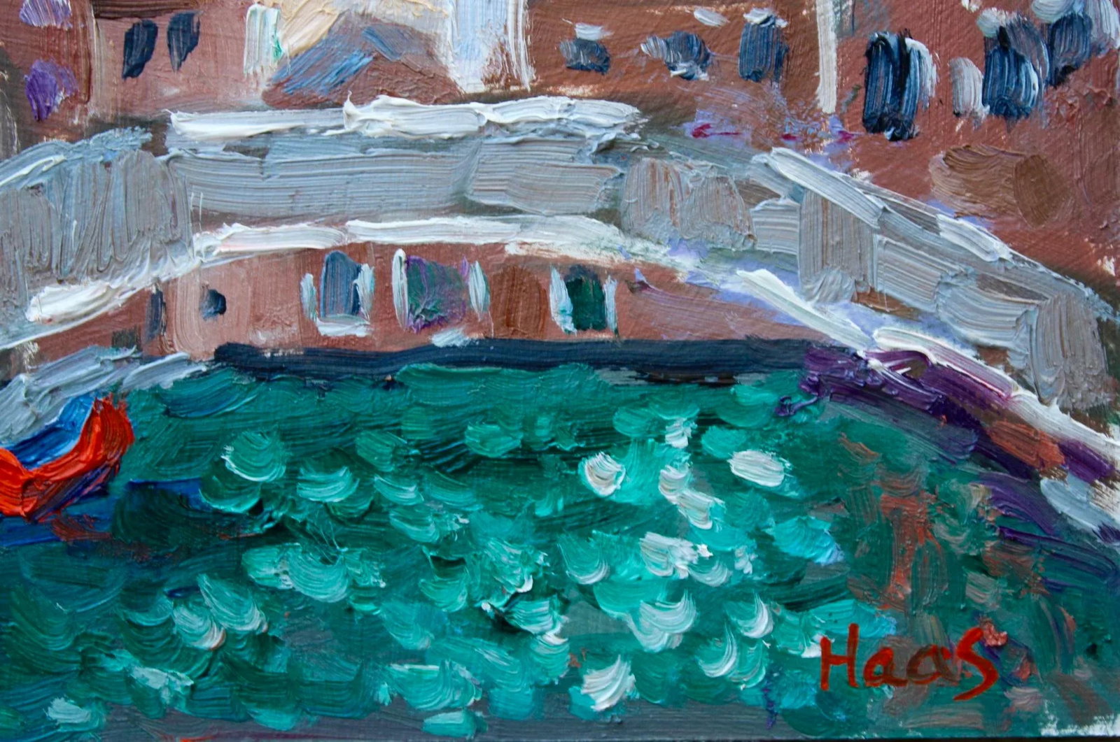 Venice, Contemporary Italian Cityscape Oil Painting - 4