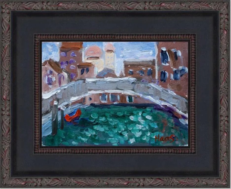 Venice, Contemporary Italian Cityscape Oil Painting - 6