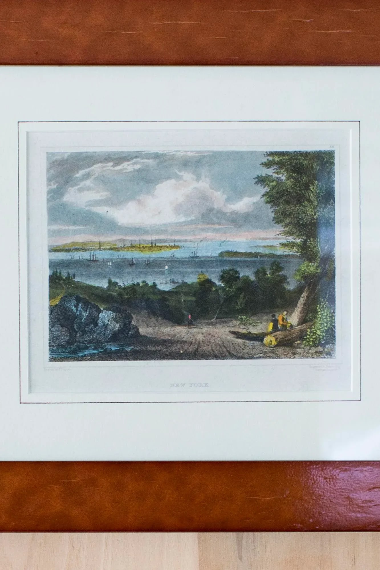 Late 19th Century "New York" Original Steel Engraving, Framed - 3