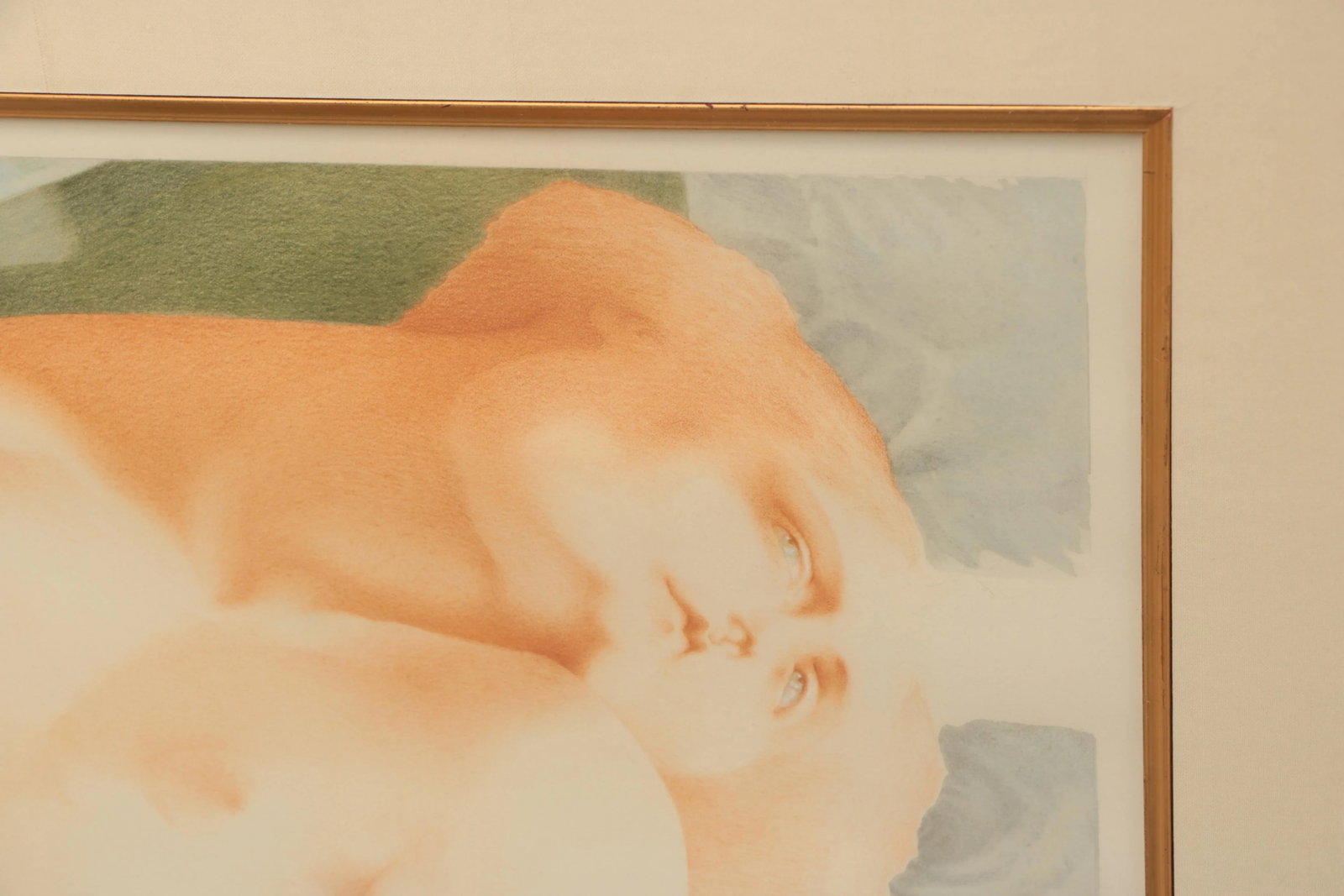 Lempicka Style Recumbent Nude Framed Original Portrait - 3