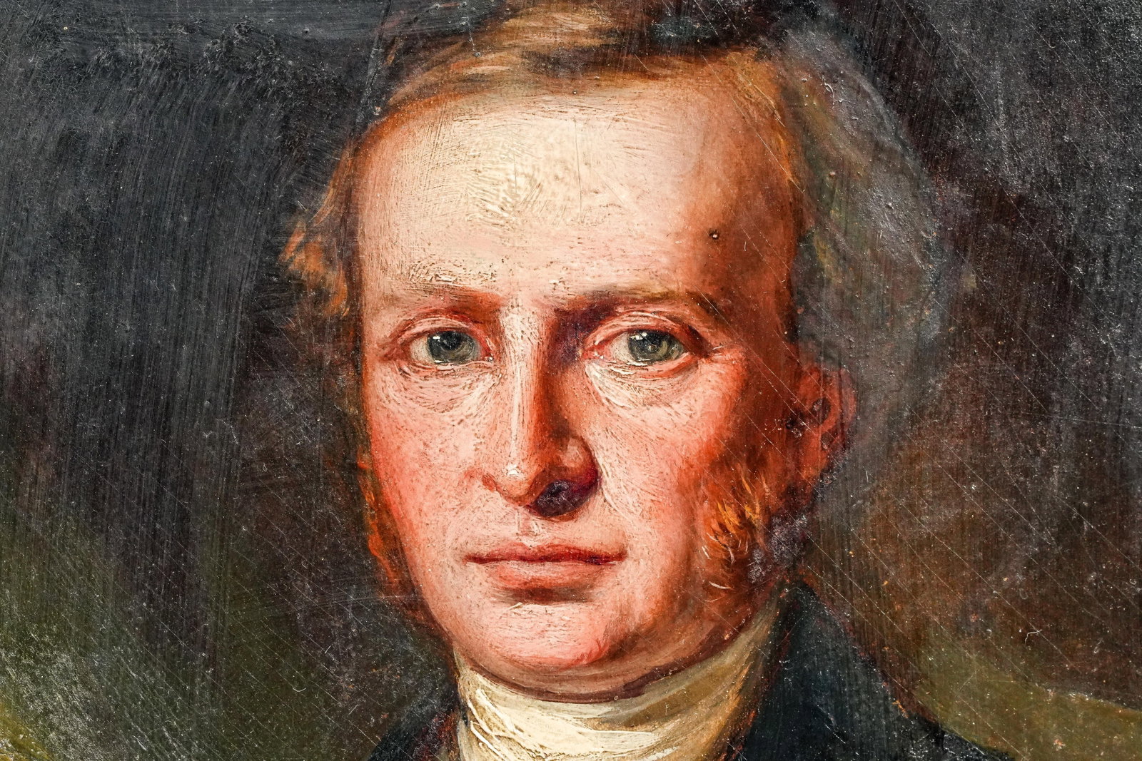 Stately English School Antique Framed Formal Portrait of Man Oil Painting Art Home Wall Decor - 5