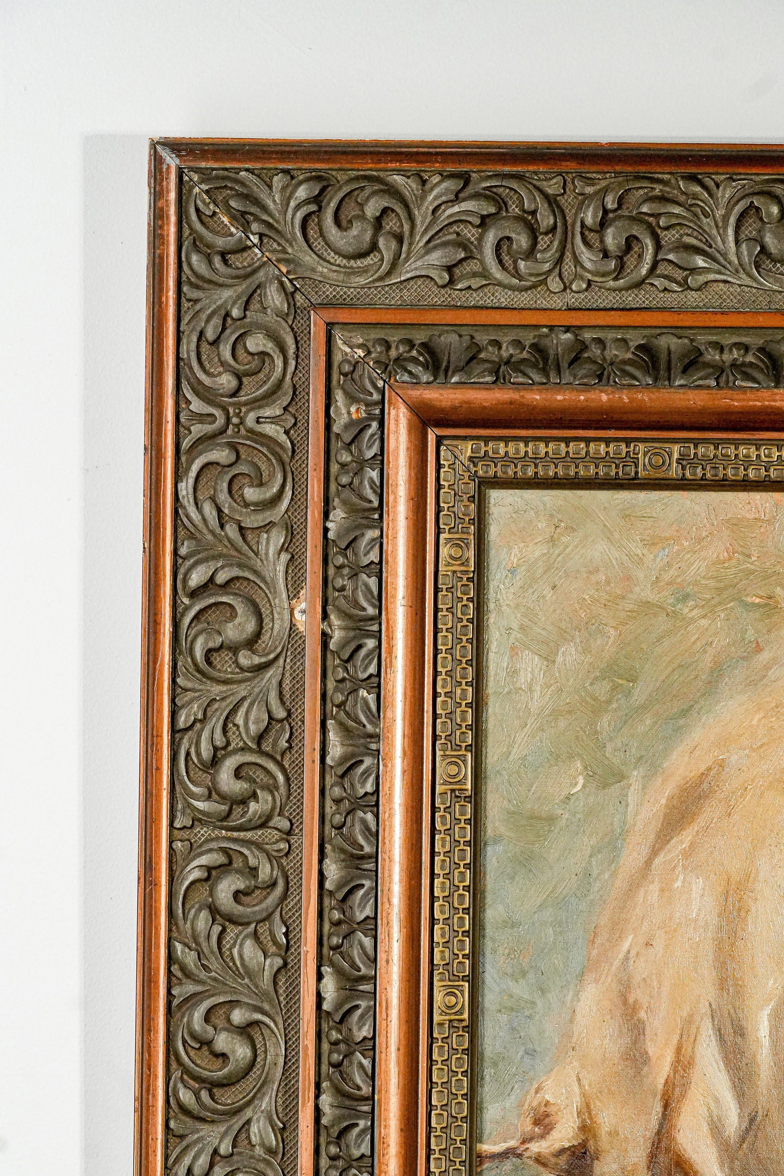 Incredible Orientalist Style Antique Framed Oil Painting of Arab Man Bohemian - 12