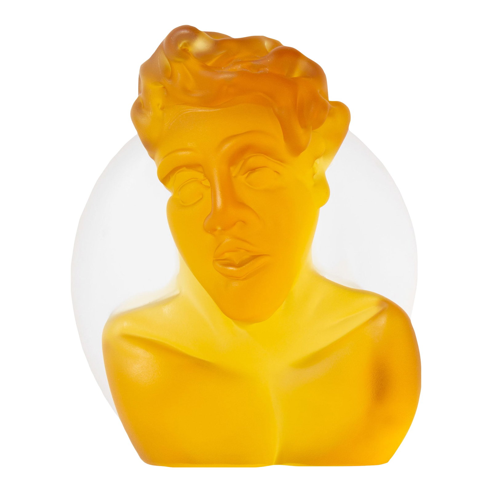 2004 Art Glass Bust Sculpture by Richard Jolley (1 of 9)