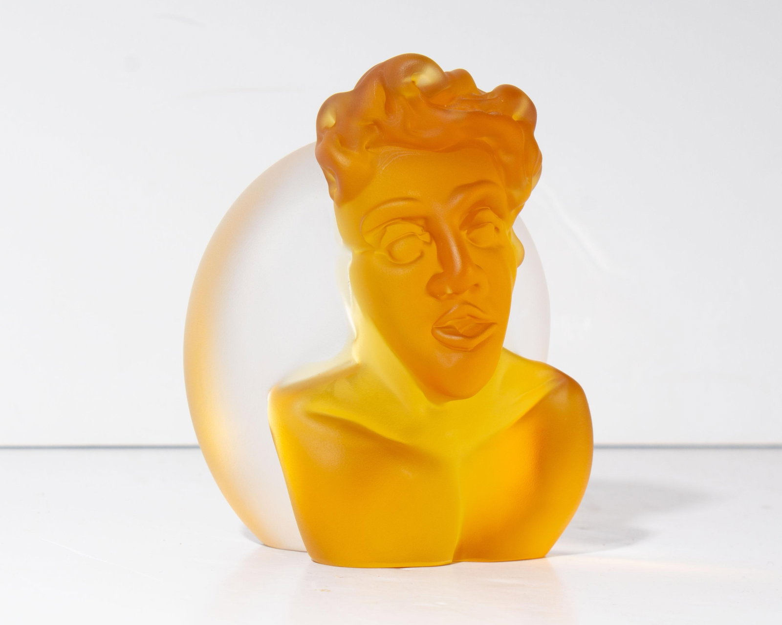 2004 Art Glass Bust Sculpture by Richard Jolley - 4