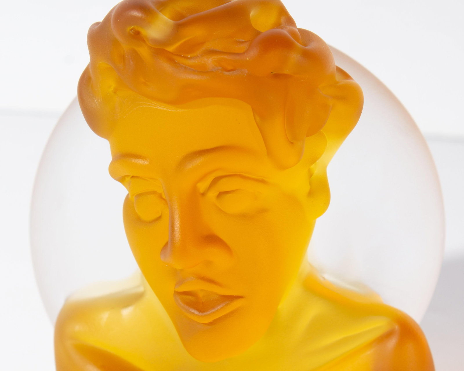 2004 Art Glass Bust Sculpture by Richard Jolley - 5