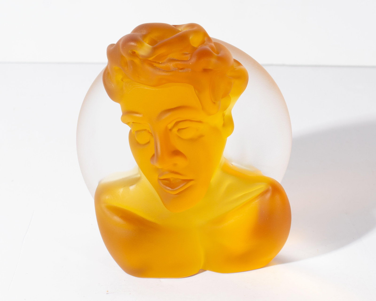 2004 Art Glass Bust Sculpture by Richard Jolley - 7
