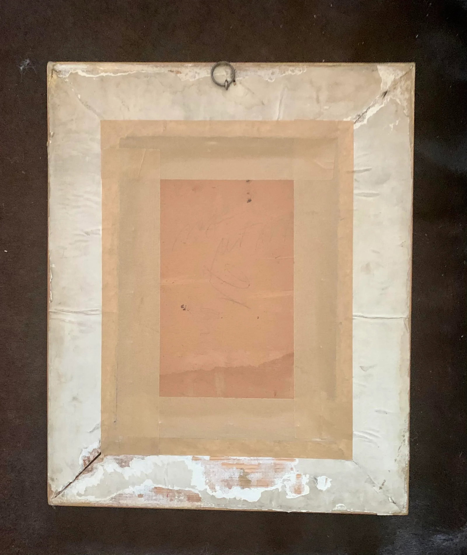 Antique Beethoven Framed Oil Painting in Thick Gilt Wooden Frame - 5
