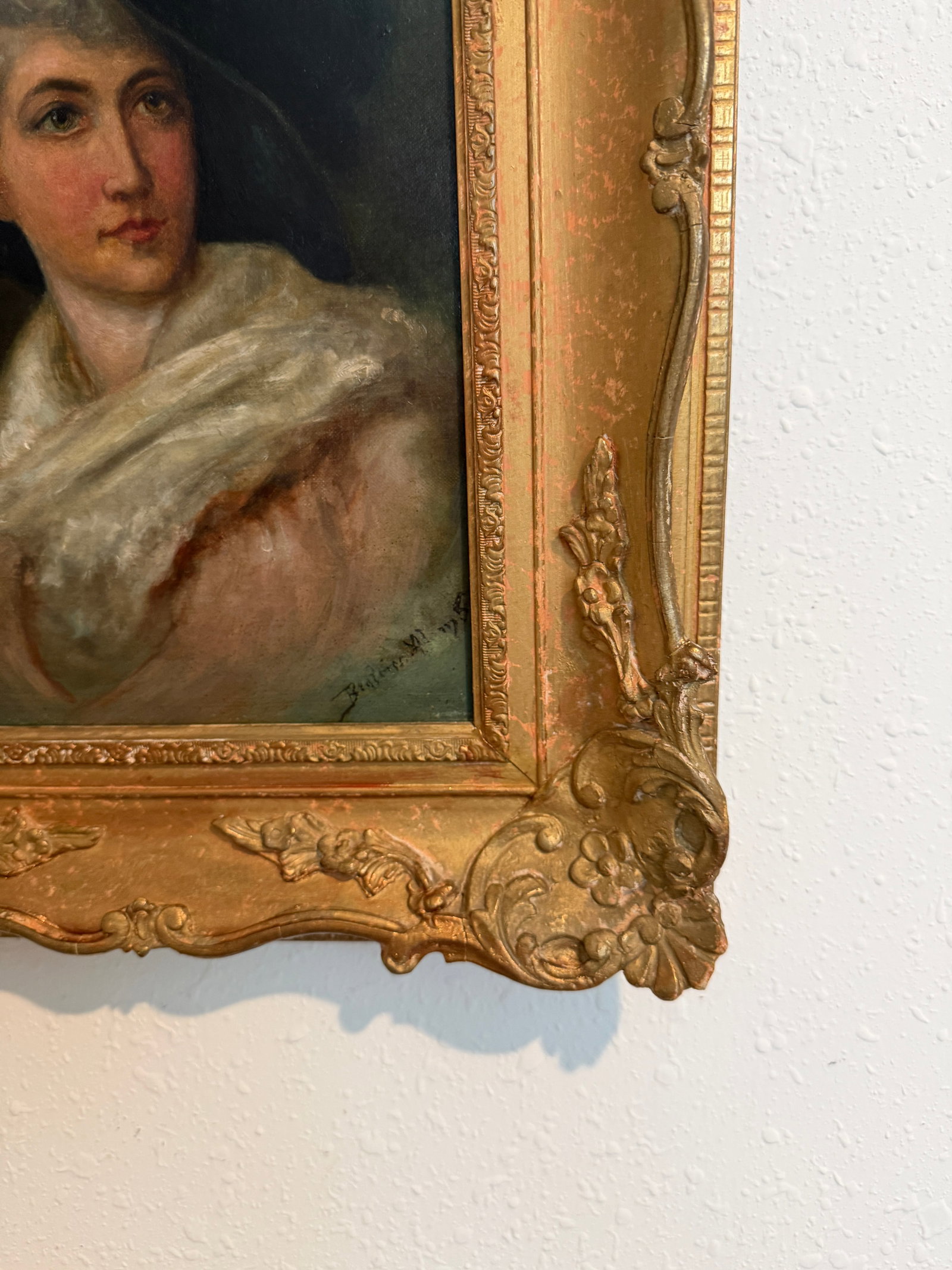 Beatrice Adams (British, 1876-1958) Antique Oil Painting, Portrait of a Lady - 2