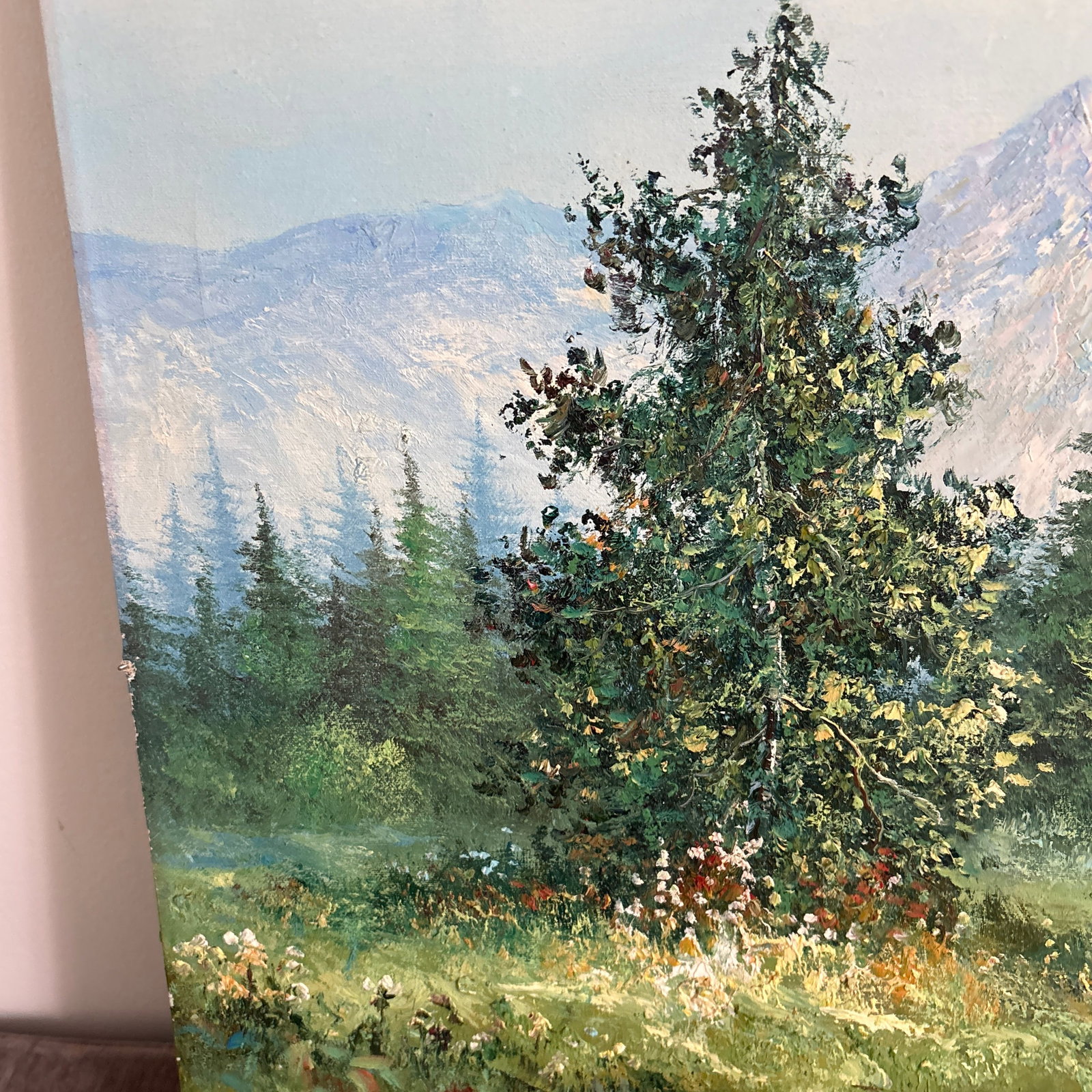 1960's Landscape Oil Painting. Signed - 7