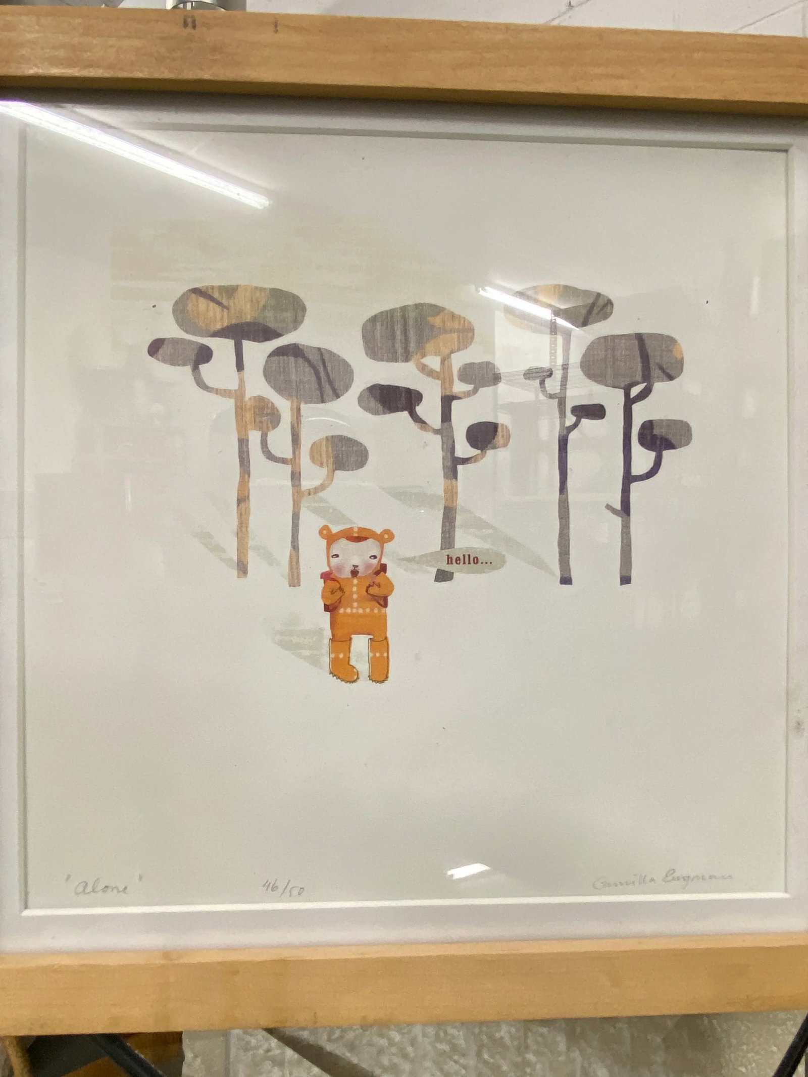 Limited Edition Surrealist Pencil Signed Illustration by Camilla Engman - 4