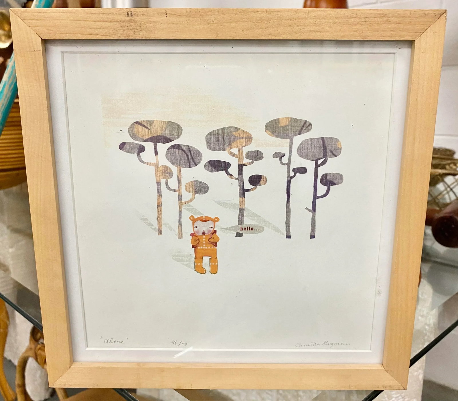 Limited Edition Surrealist Pencil Signed Illustration by Camilla Engman - 7