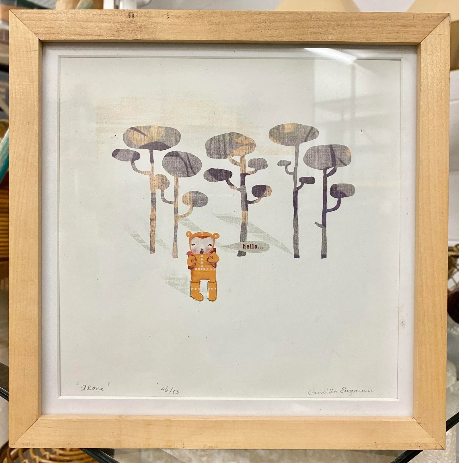 Limited Edition Surrealist Pencil Signed Illustration by Camilla Engman - 9