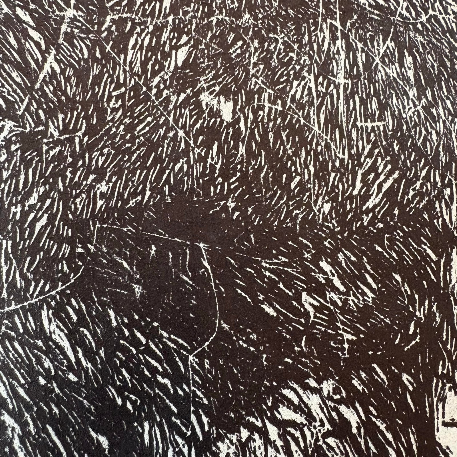 Large Roy Ward Ragle Woodcut Self Portrait 1973 - 6