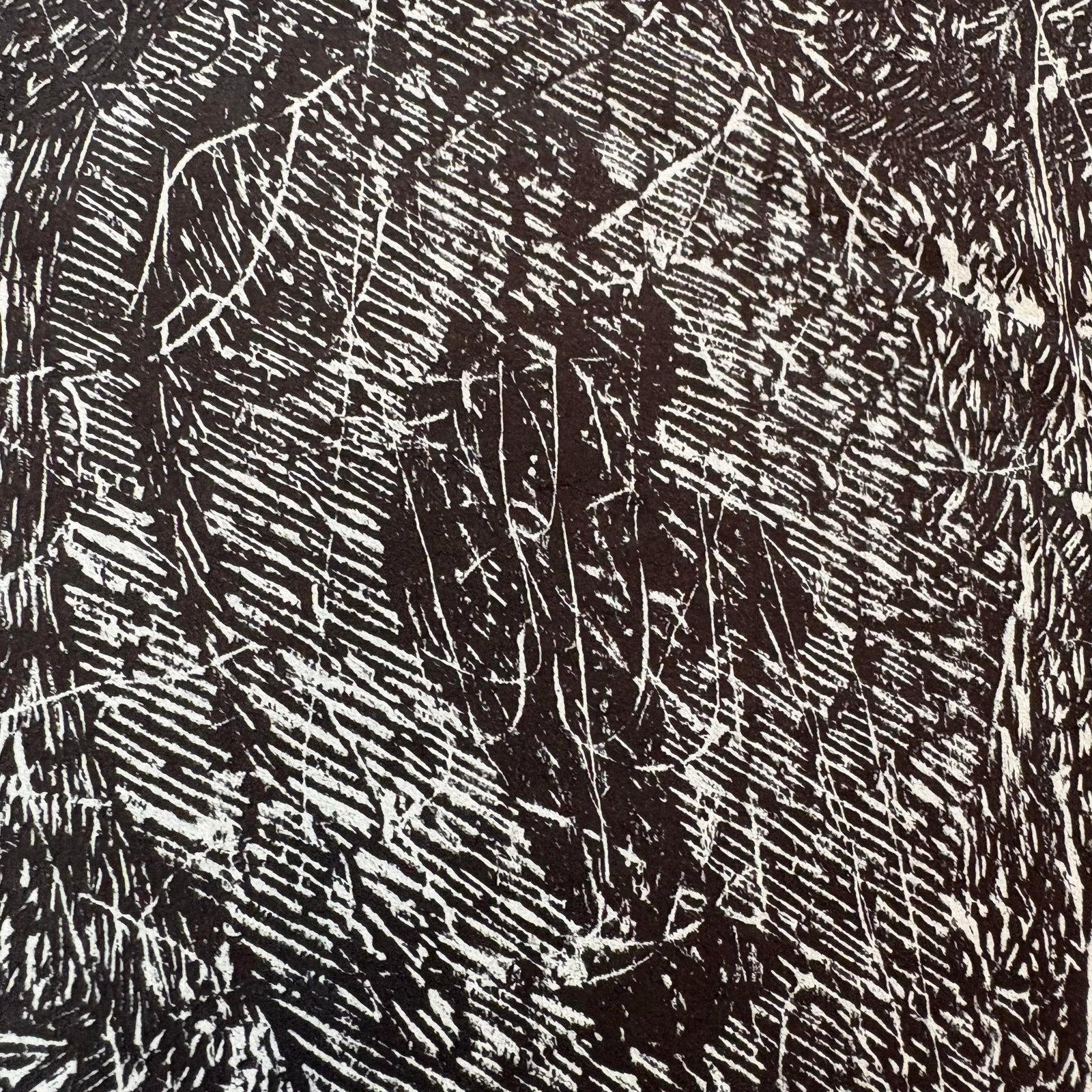 Large Roy Ward Ragle Woodcut Self Portrait 1973 - 7