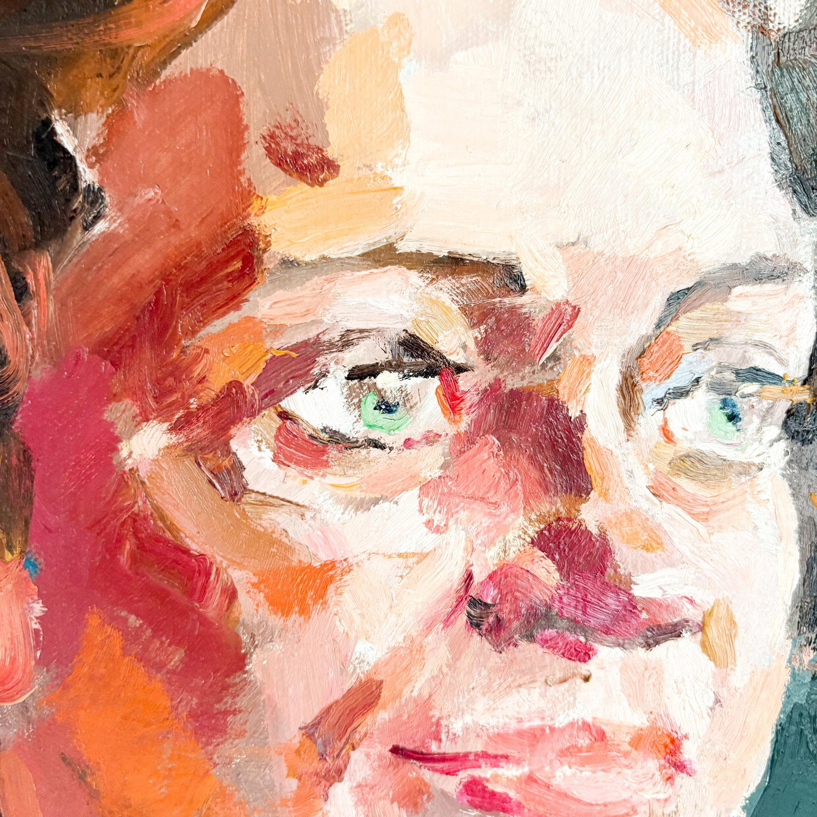 1960's Woman Portrait Oil Painting - 2