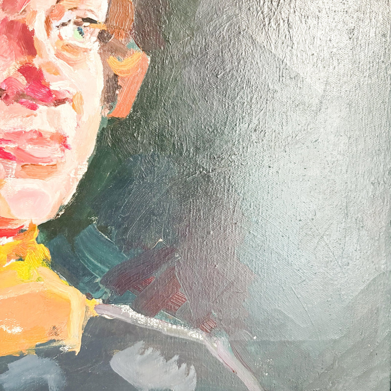 1960's Woman Portrait Oil Painting - 3