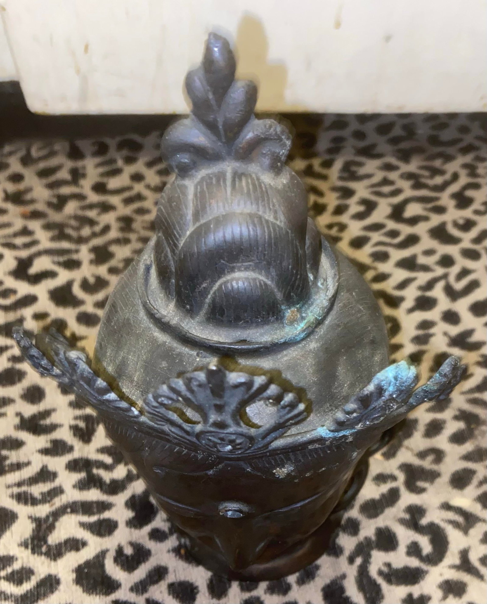 Early 20th Century Tibetan/Nepalese Bronze Bodhisattva Head - Hollow Cast - 3
