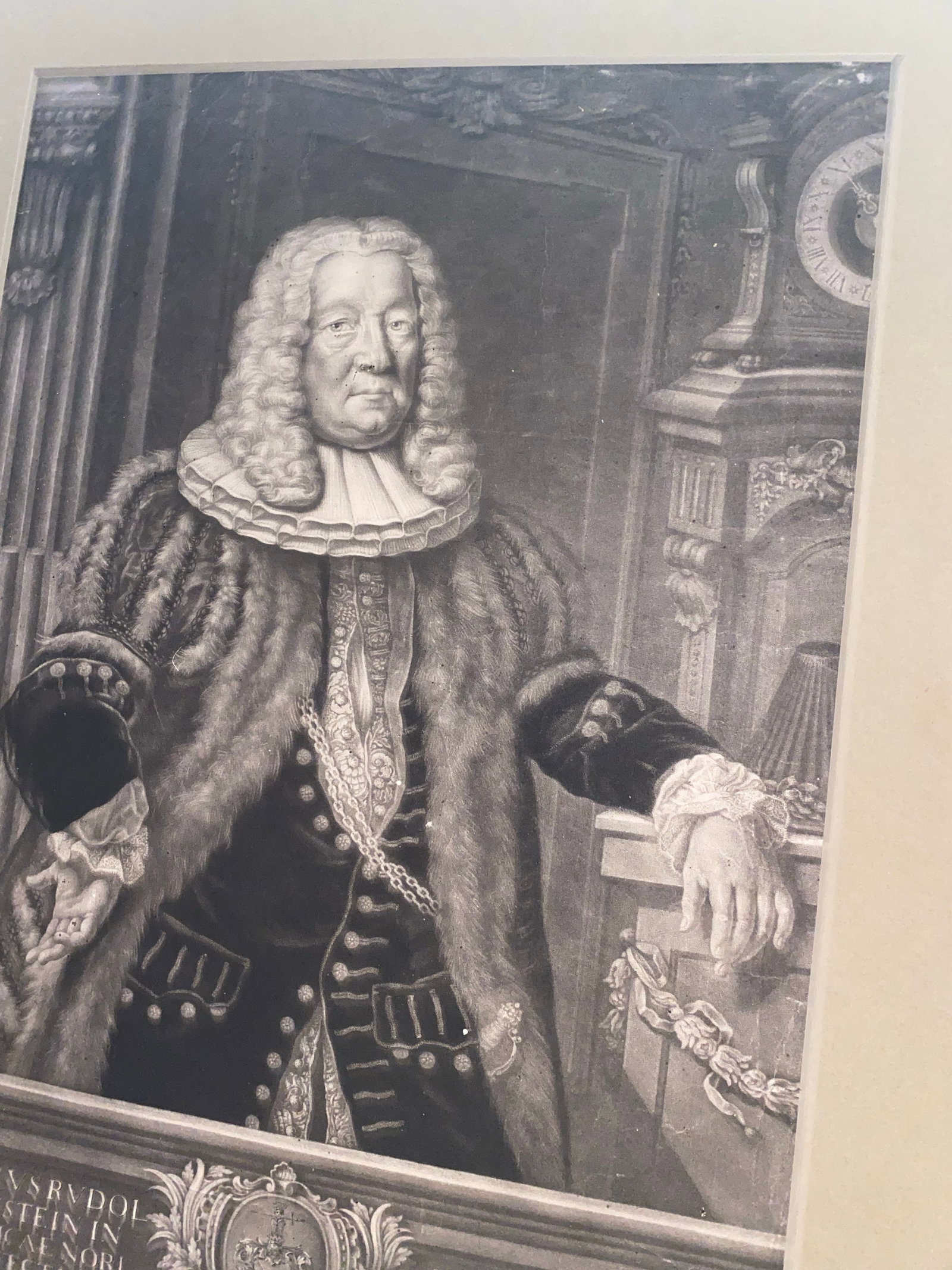 18th-Century German Mezzotint Portrait of Adam Rudolph Kress Von Kressenstein. - 4