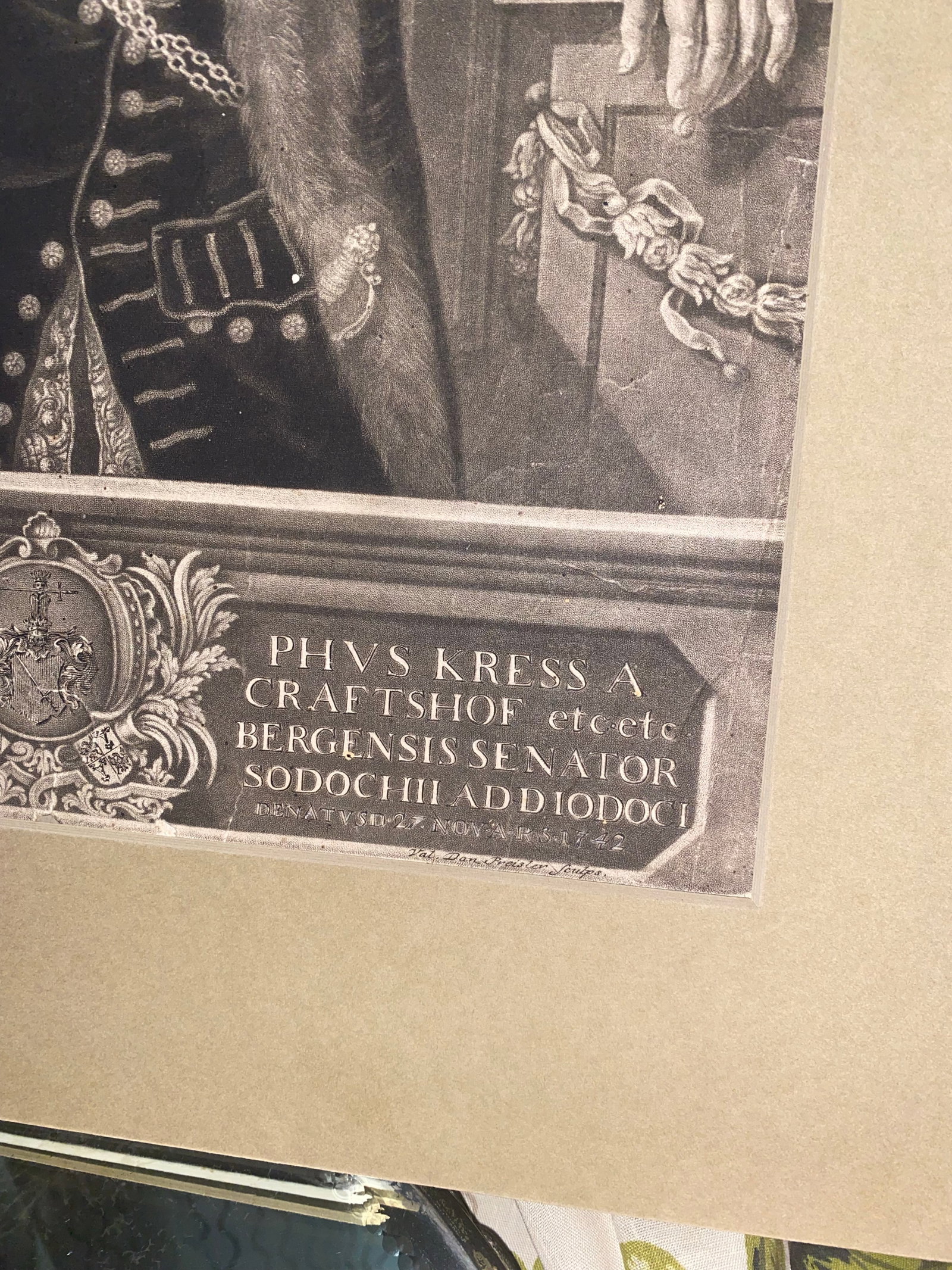 18th-Century German Mezzotint Portrait of Adam Rudolph Kress Von Kressenstein. - 7