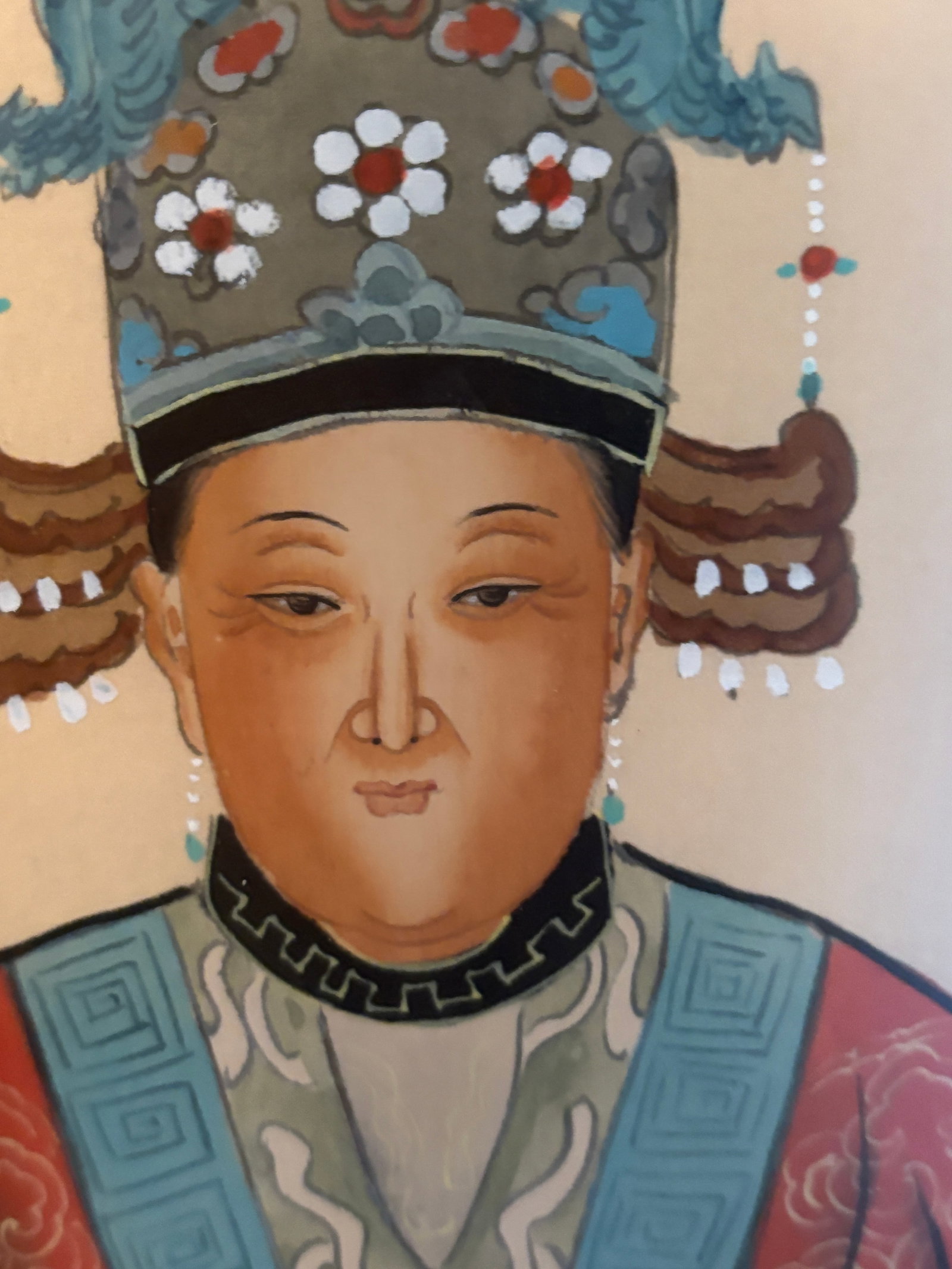 Mid 20th Century Large Hand-Painted Chinese Ancestor Portraits - 6